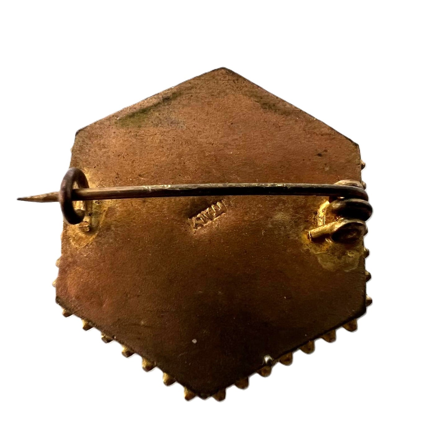 Antike Mikromosaik-Brosche Biedermeier