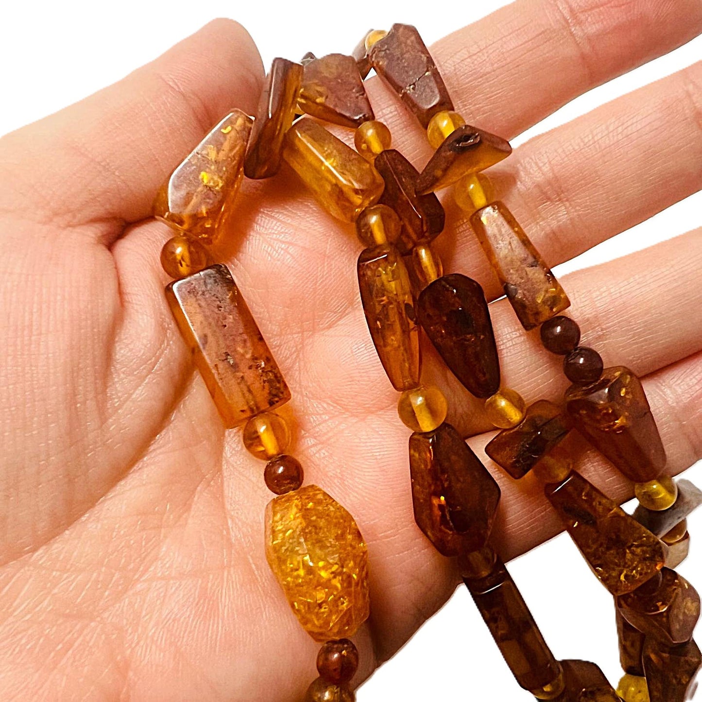 Antike Bernsteinkette