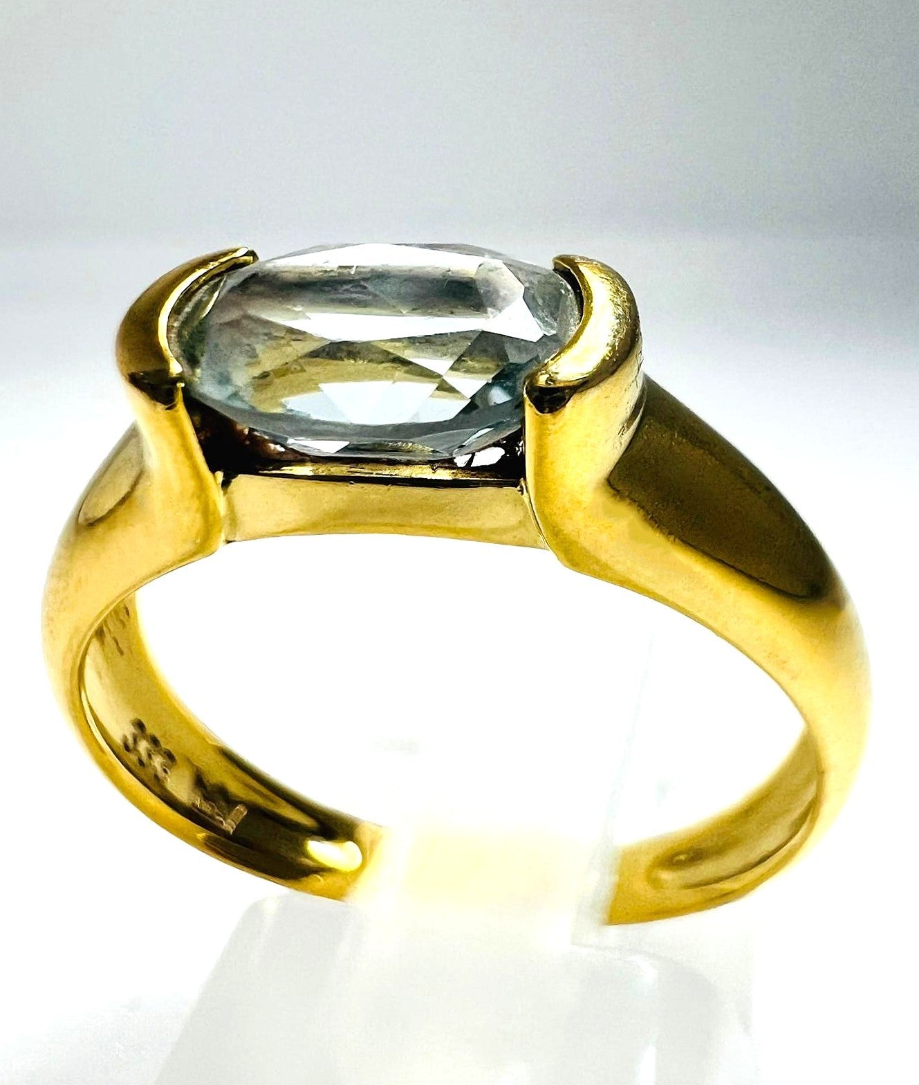 333 Gold Ring Aquamarin
