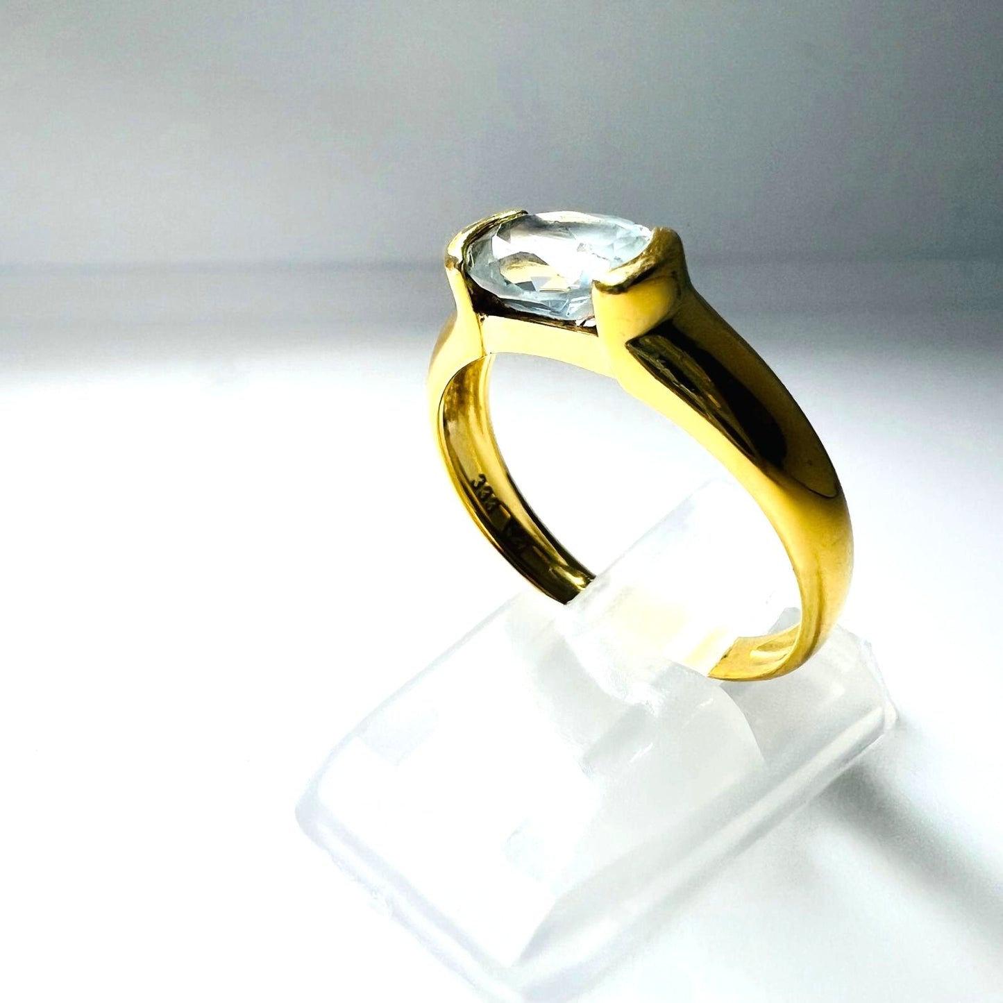 333 Gold Ring Aquamarin