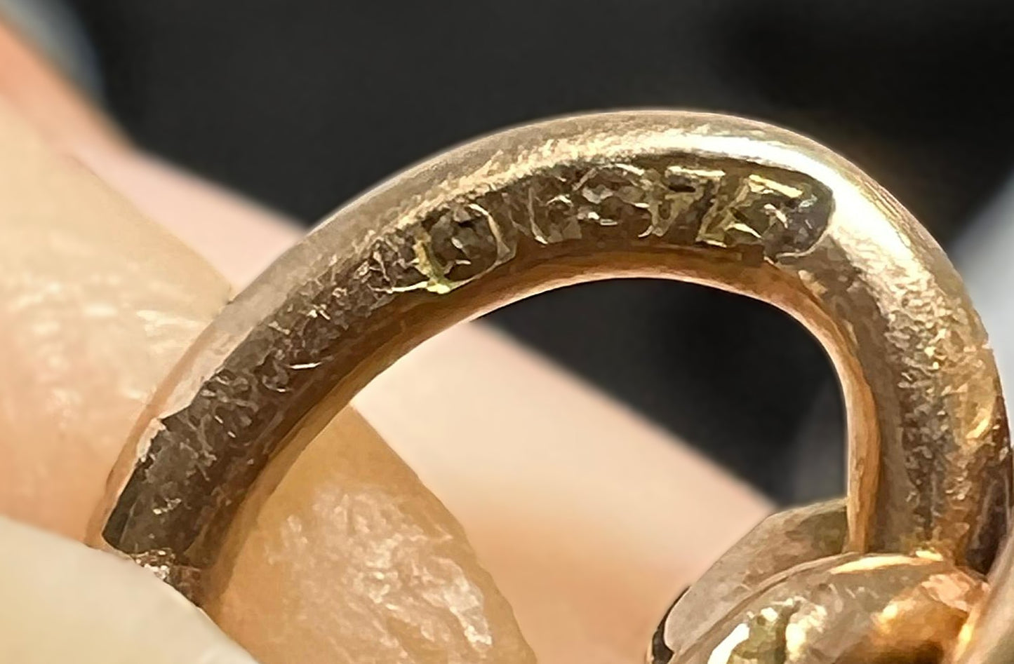 Antike 9K Gold Biedermeier Taschenuhrkette