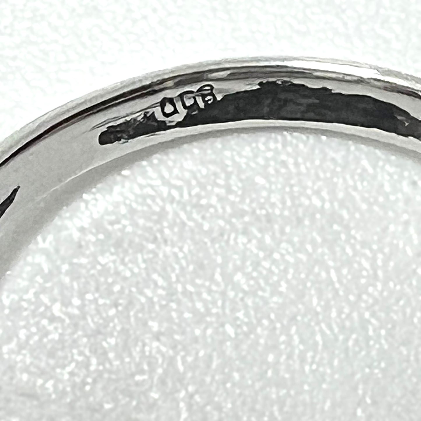 Antiker 800 Silberring mit großem Aquamarin