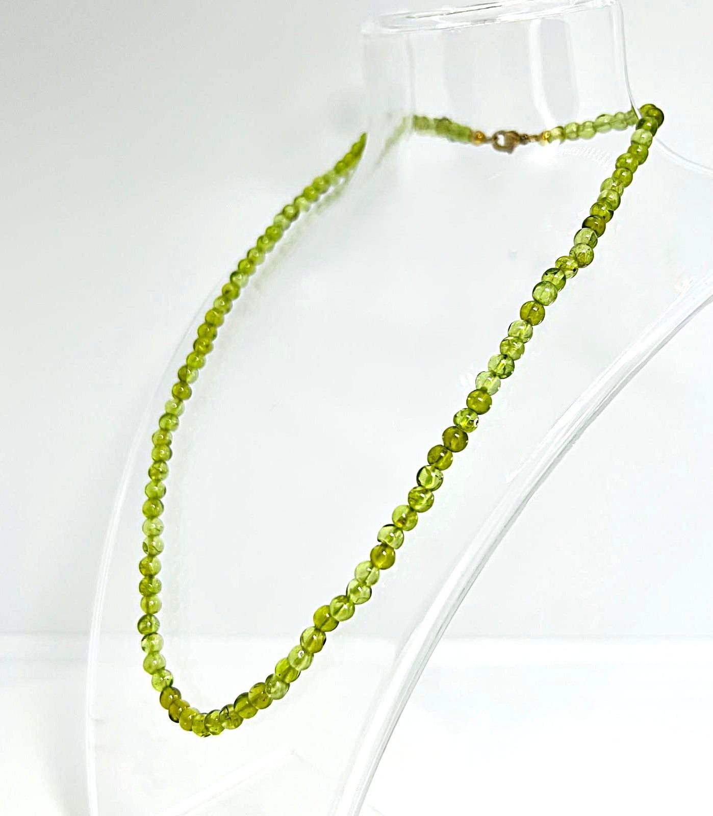 Peridot Kette 925 Silber vergoldet