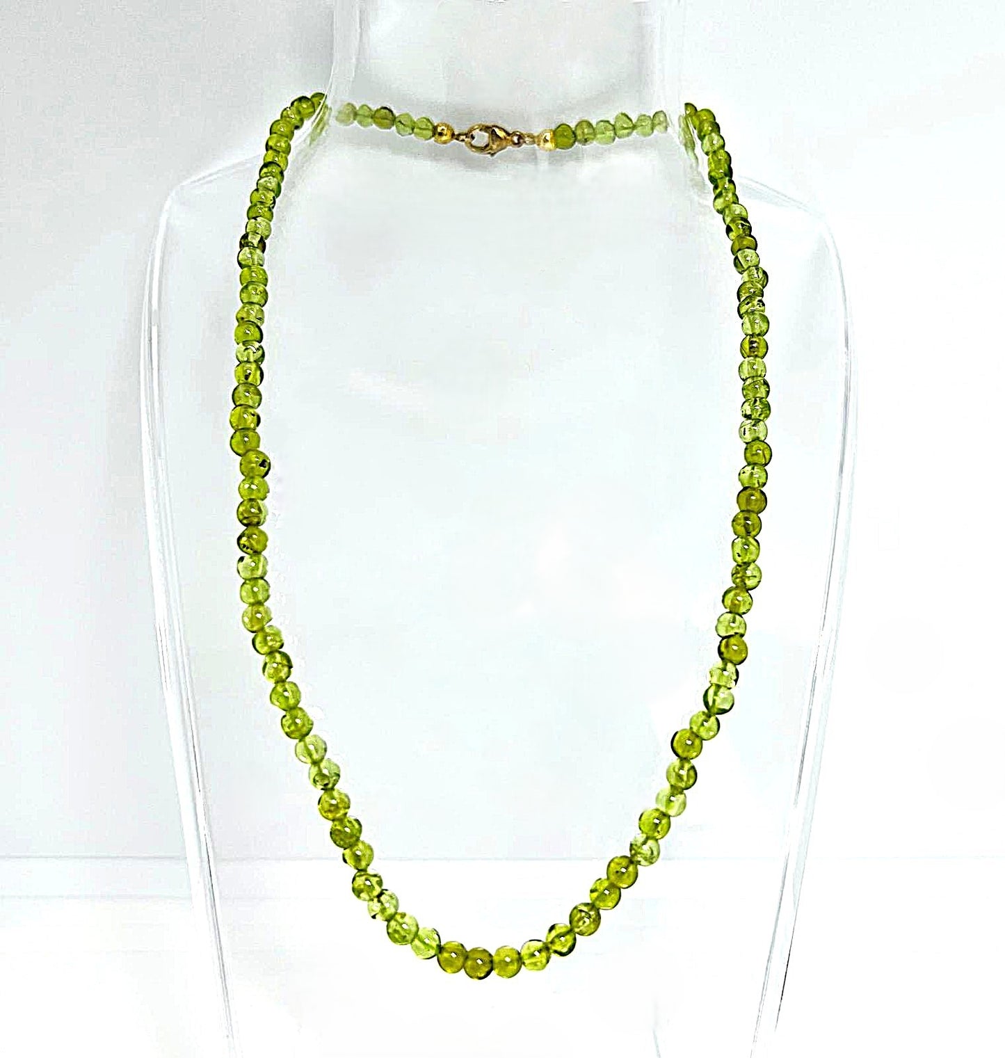 Peridot Kette 925 Silber vergoldet