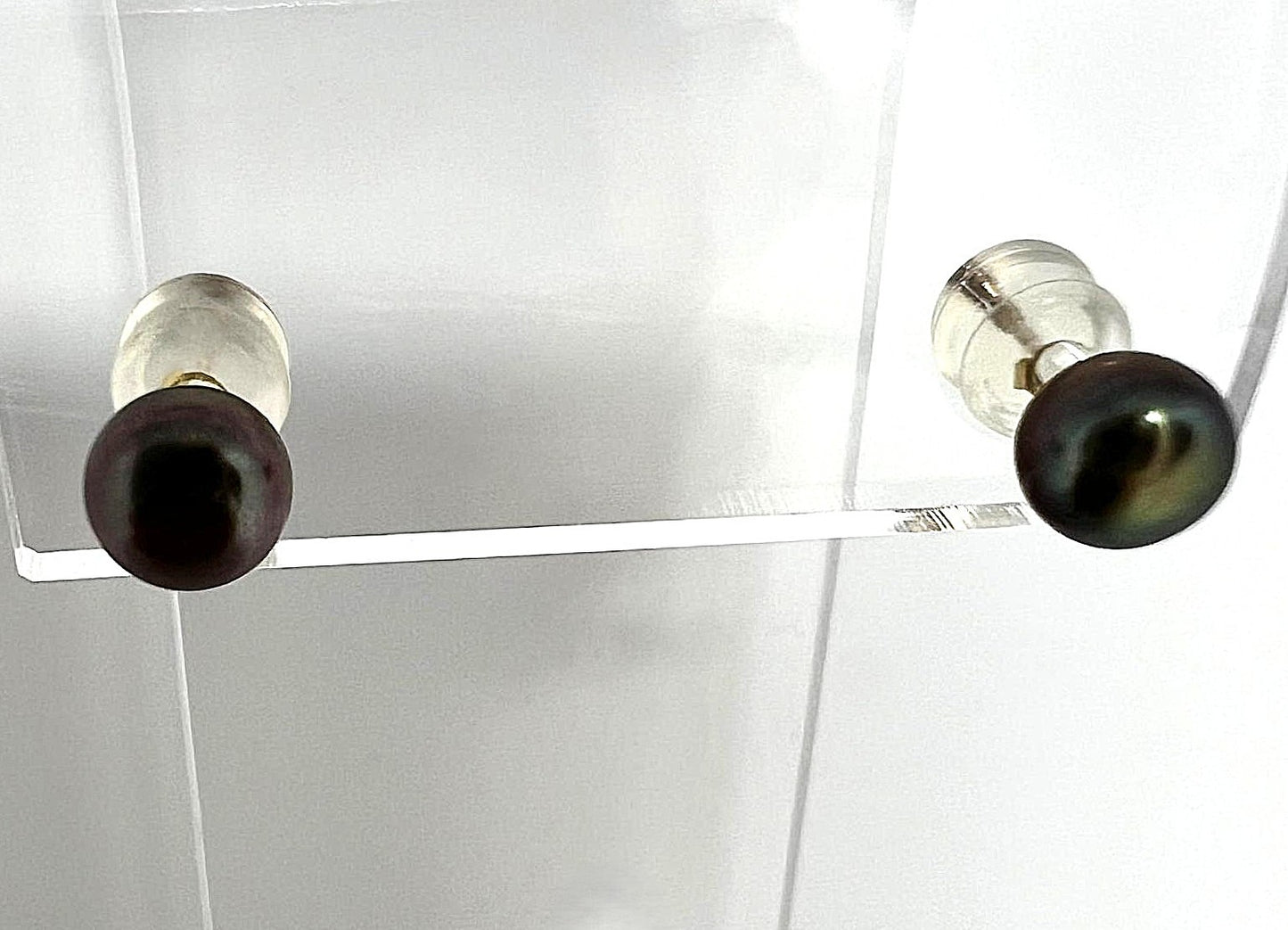 Tahiti Perlen Ohrstecker 375er Gold