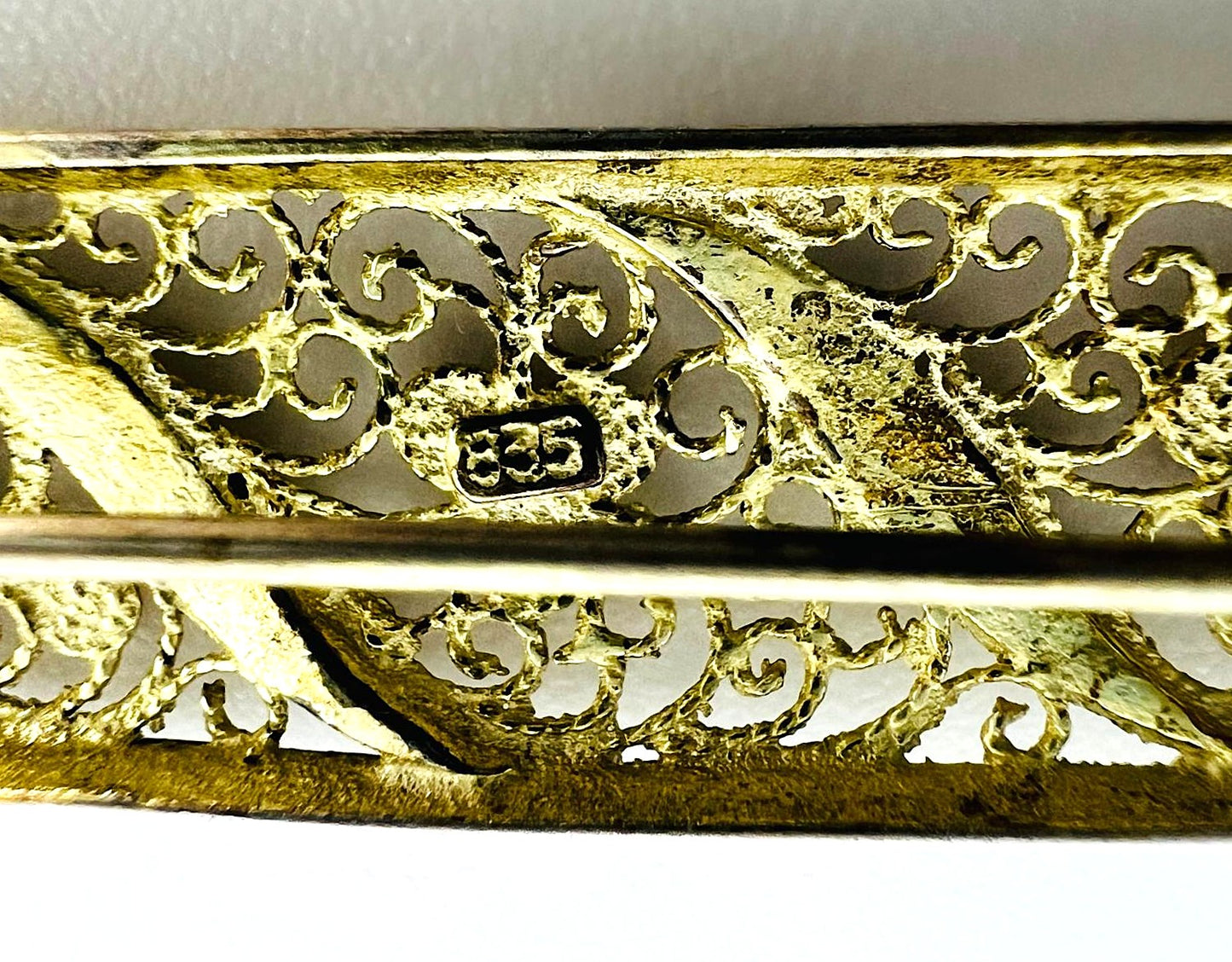 Filigrane Art-Déco-Brosche