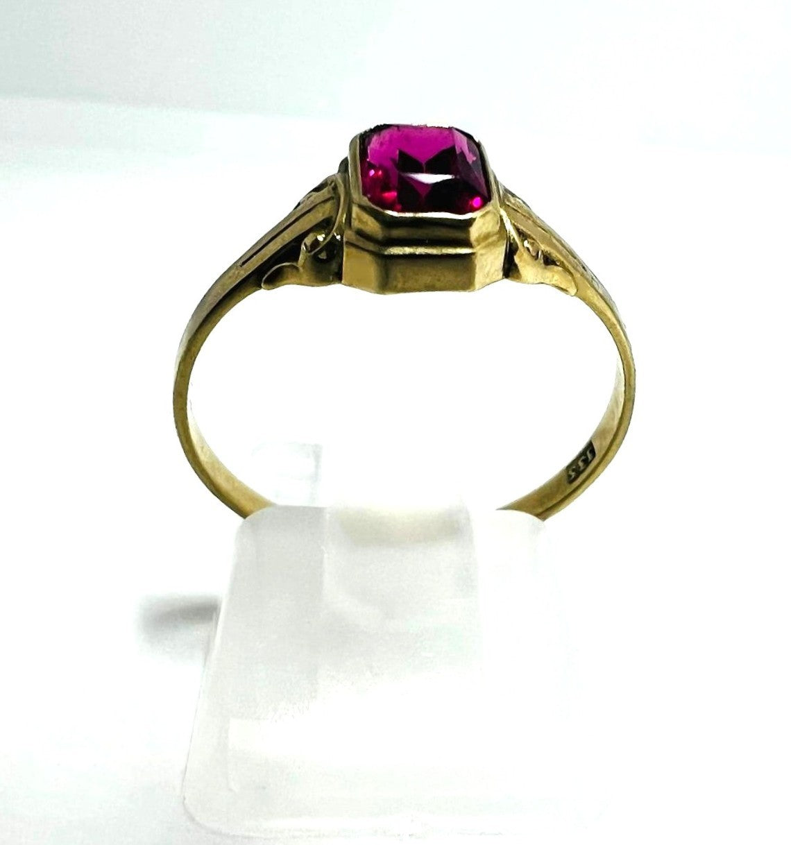 Minimalistischer Art-Déco-Ring 333 Echtgold