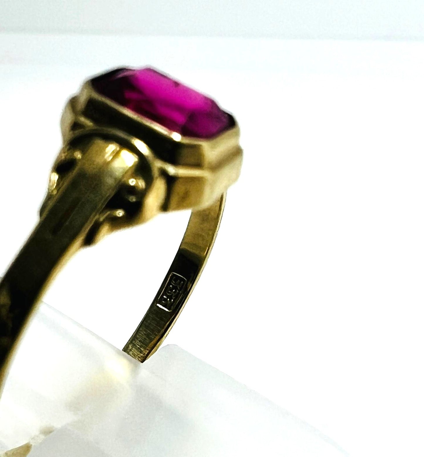 Minimalistischer Art-Déco-Ring 333 Echtgold