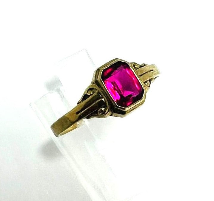 Minimalistischer Art-Déco-Ring 333 Echtgold