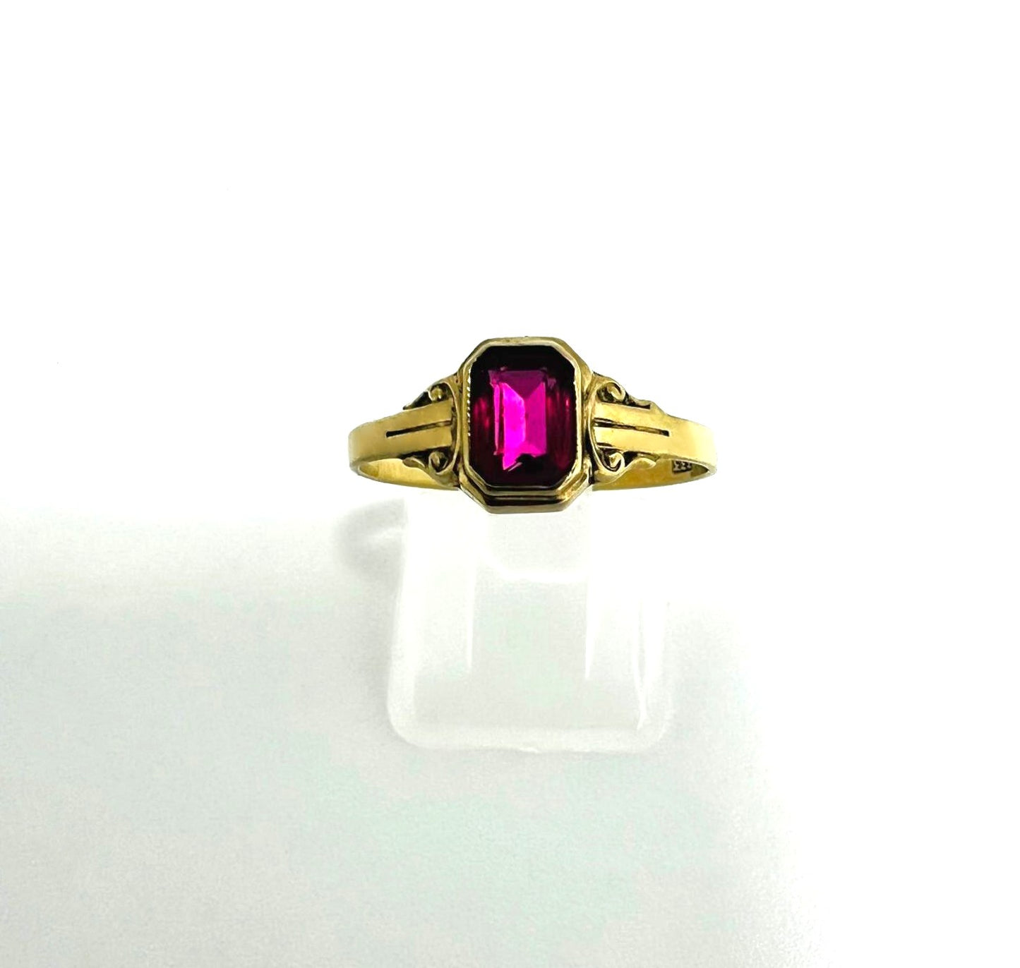 Minimalistischer Art-Déco-Ring 333 Echtgold