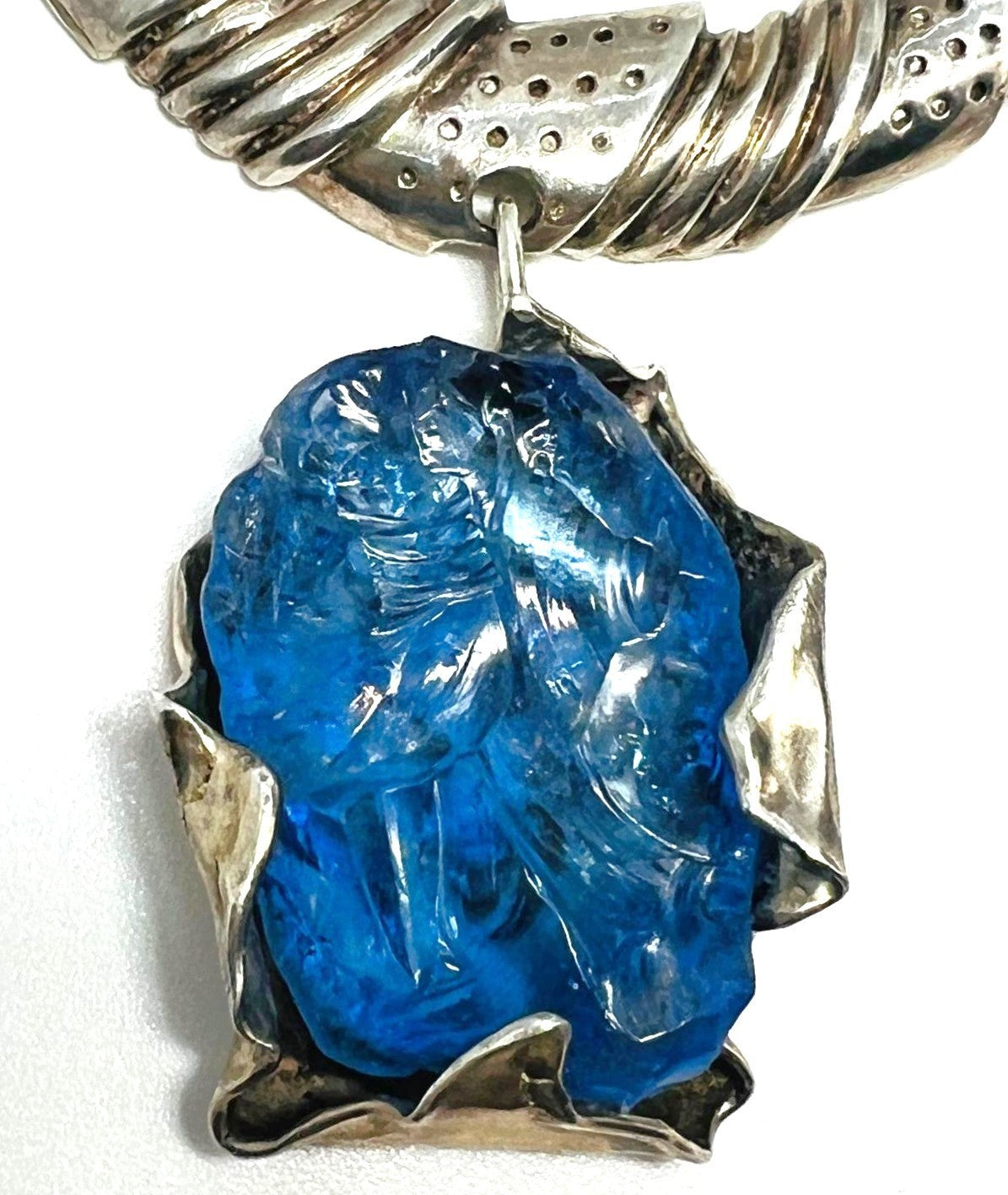 Unikat Vintage Designerkette 950 Silber