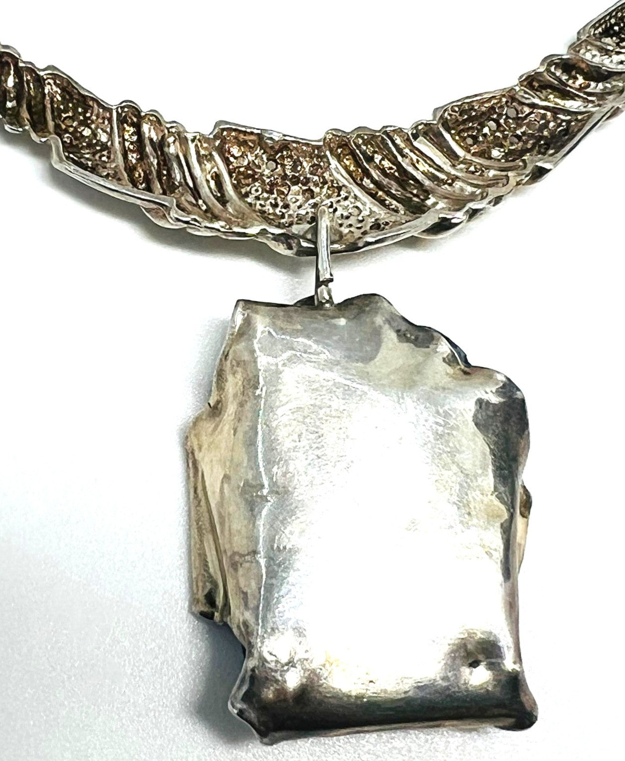 Unikat Vintage Designerkette 950 Silber