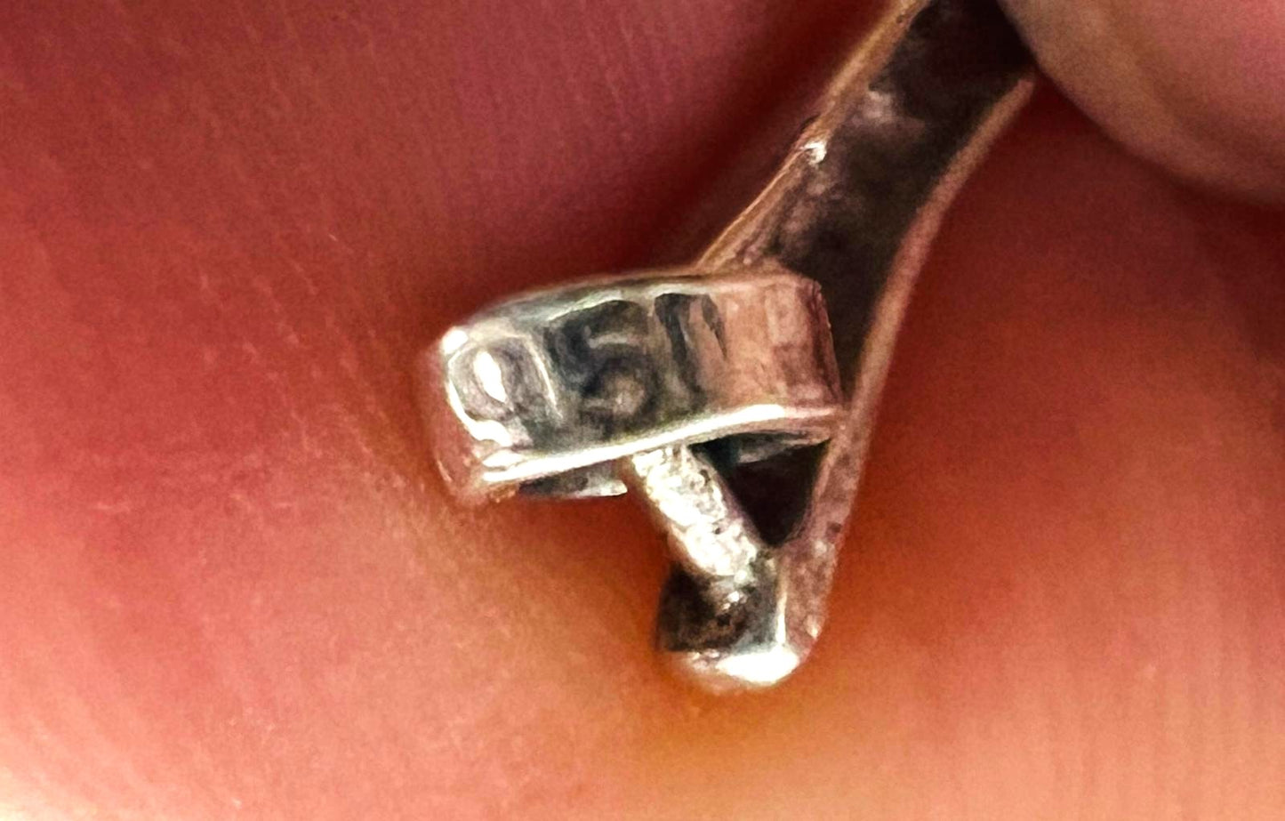 Unikat Vintage Designerkette 950 Silber