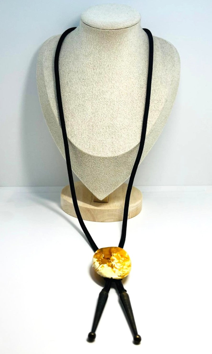 Bolo Tie Naturbernstein Western Cowboy Kette