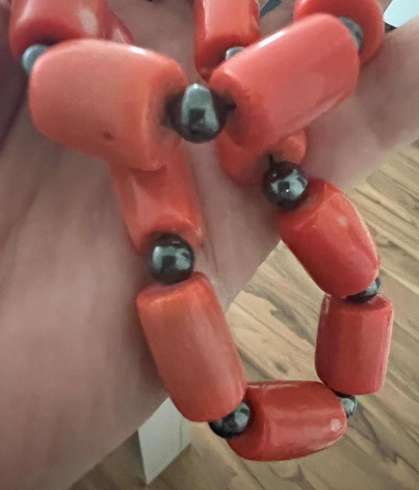 Echte Momo Koralle Kette