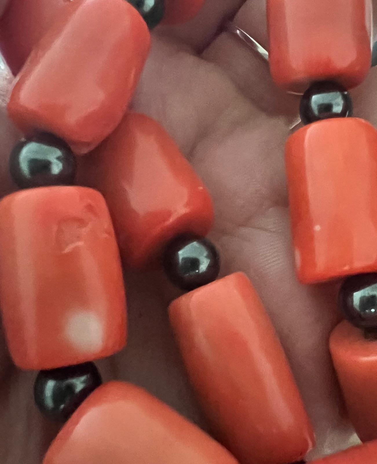 Echte Momo Koralle Kette