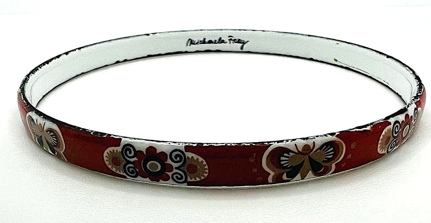 Vintage Emaille Armreif Michaela Frey