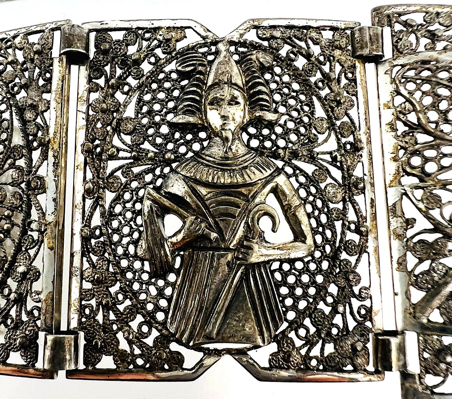 Massives Art-Déco Silberarmband 835
