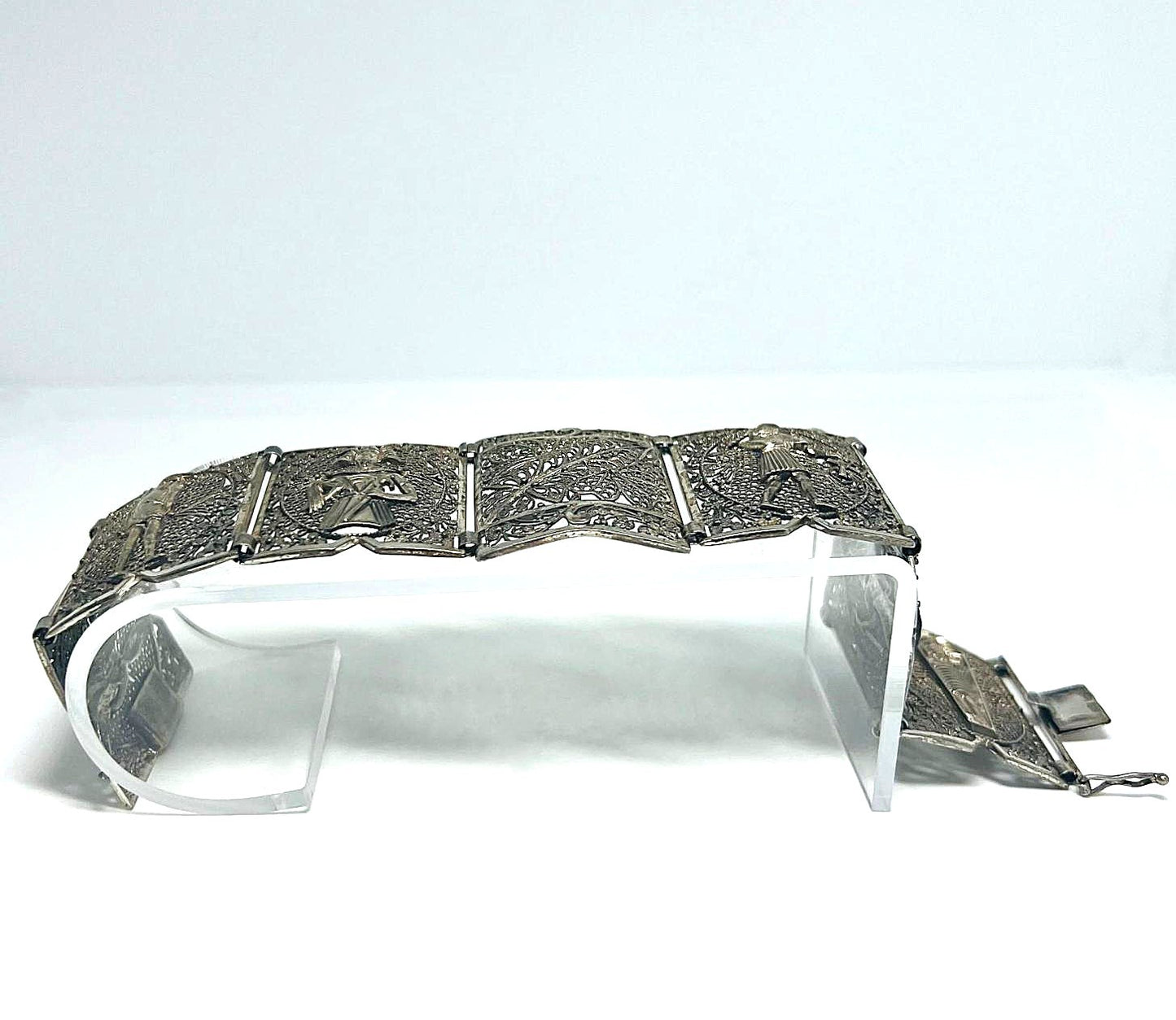 Massives Art-Déco Silberarmband 835