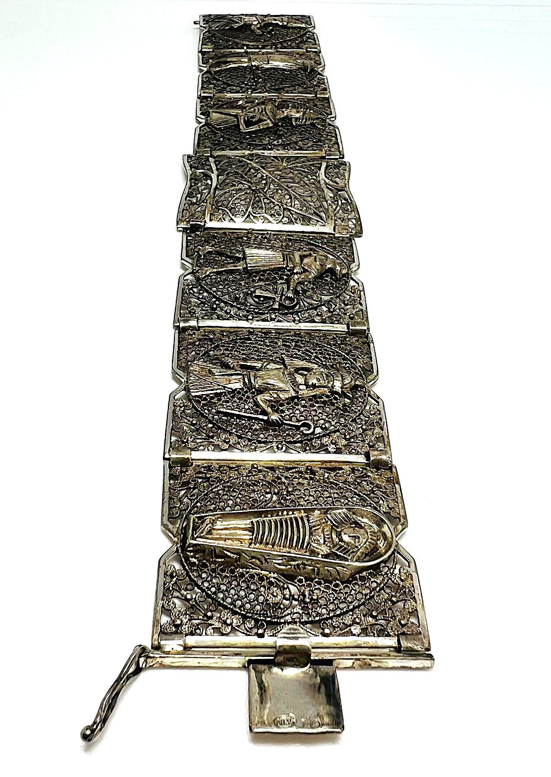 Massives Art-Déco Silberarmband 835