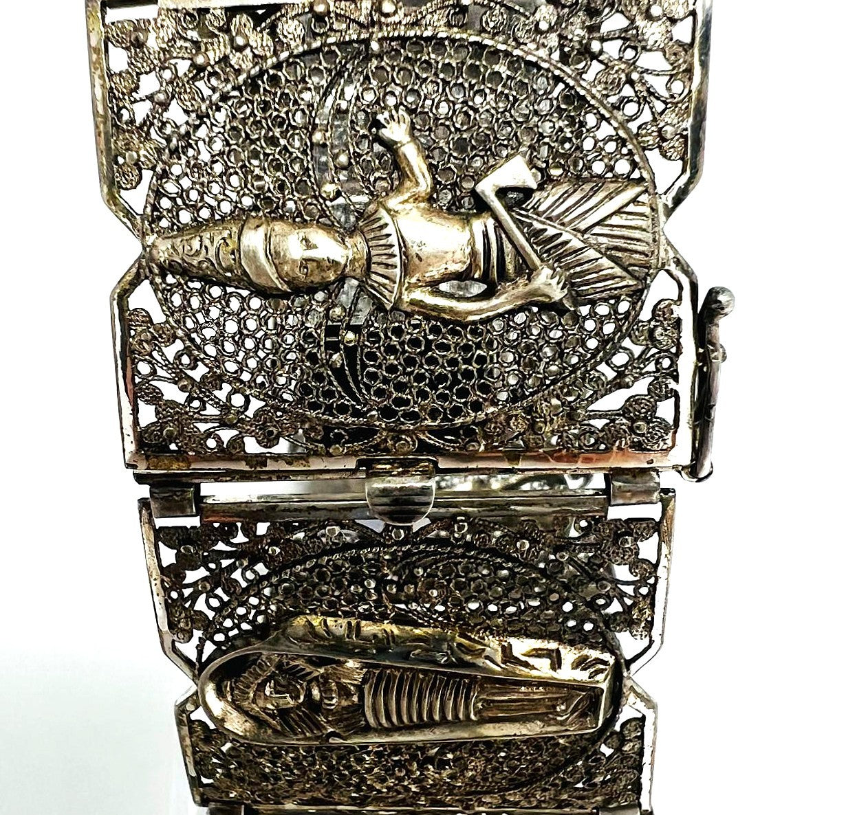 Massives Art-Déco Silberarmband 835