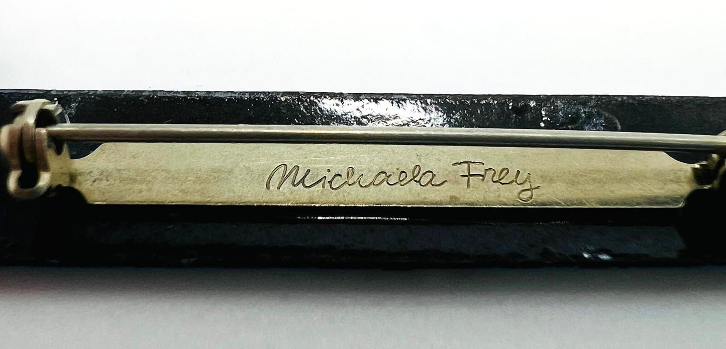 Michaela Frey Vintage Emaille Brosche
