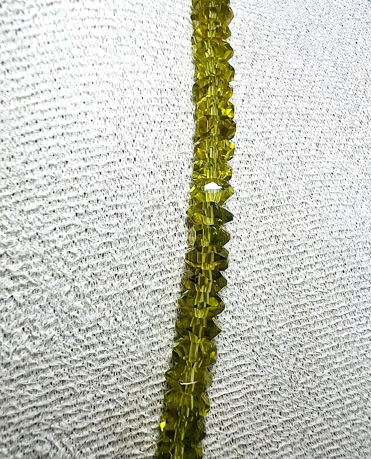 Genuine faceted peridot necklace – olive green – gemstone necklace – magnetic clasp