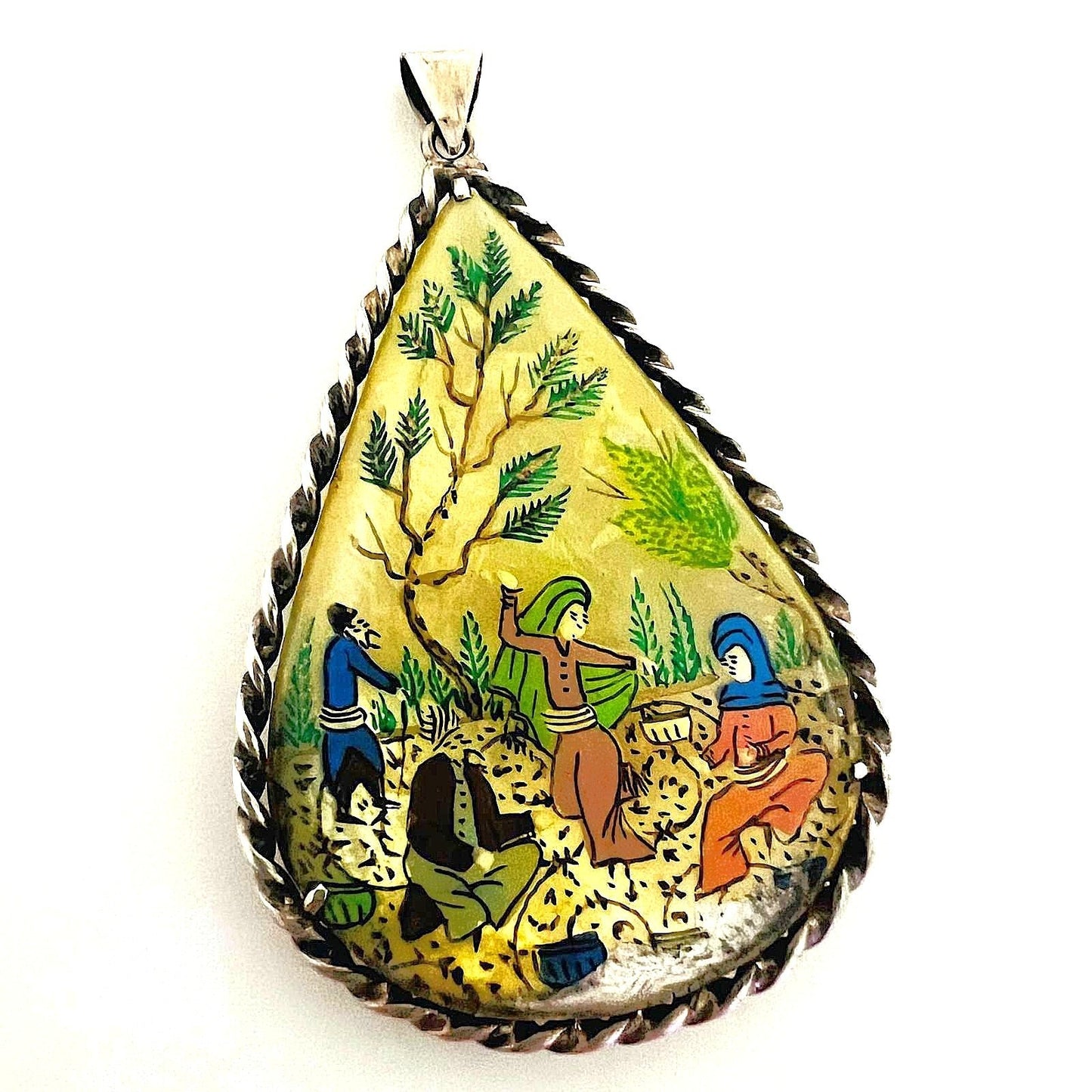 Persische Miniatur Malerei Anhänger