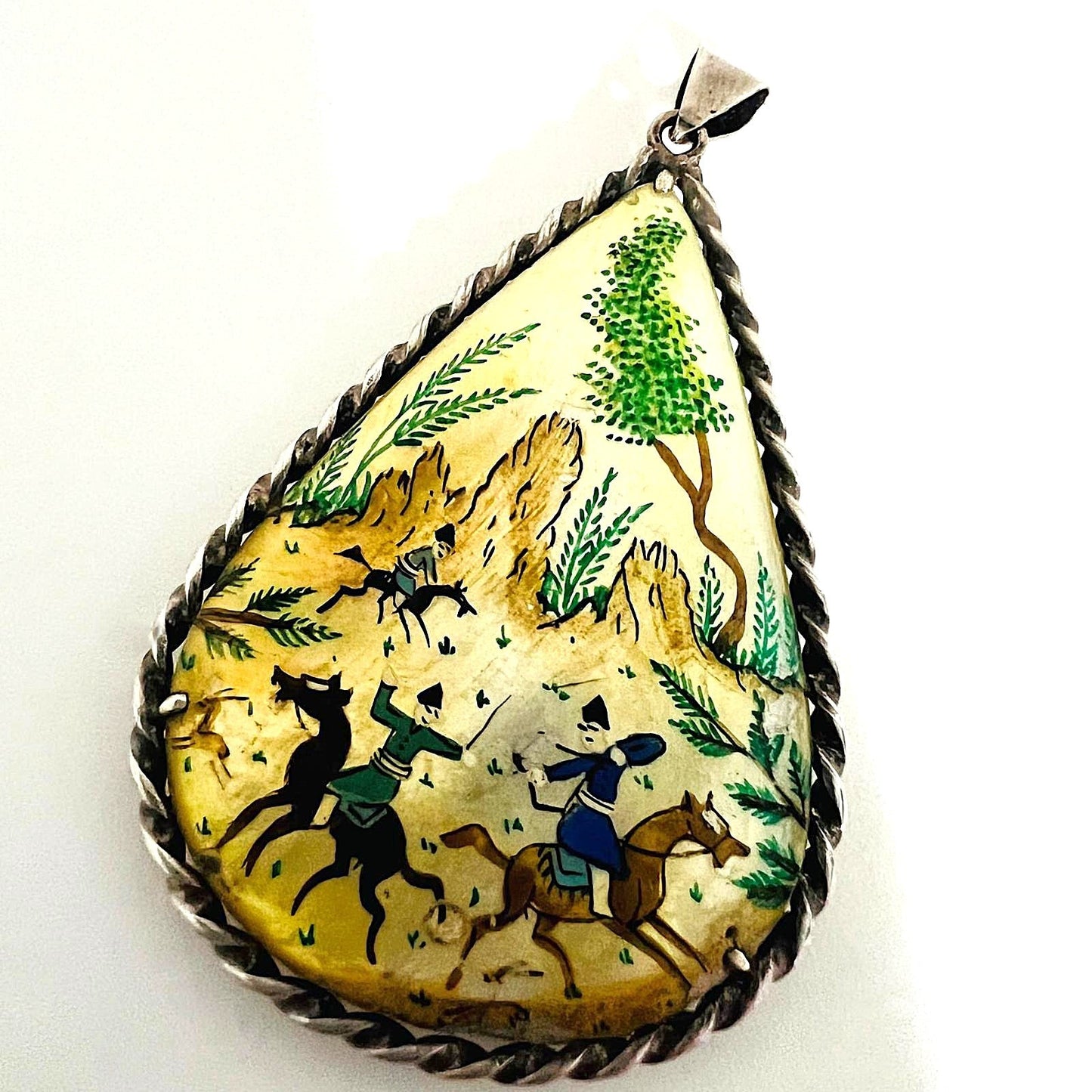 Persische Miniatur Malerei Anhänger