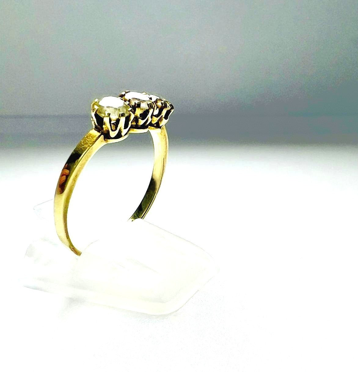 Antiker Art Déco Goldring