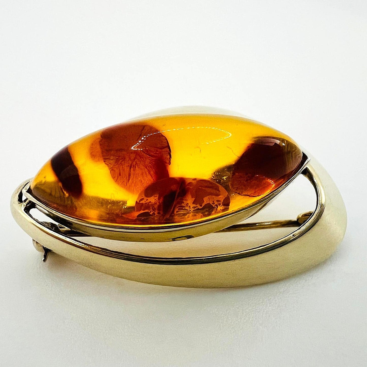 Elegante 935er Silber-Brosche Anhänger