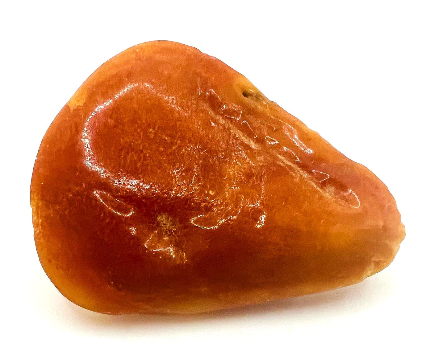 Antike Butterscotch-Bernstein-Brosche