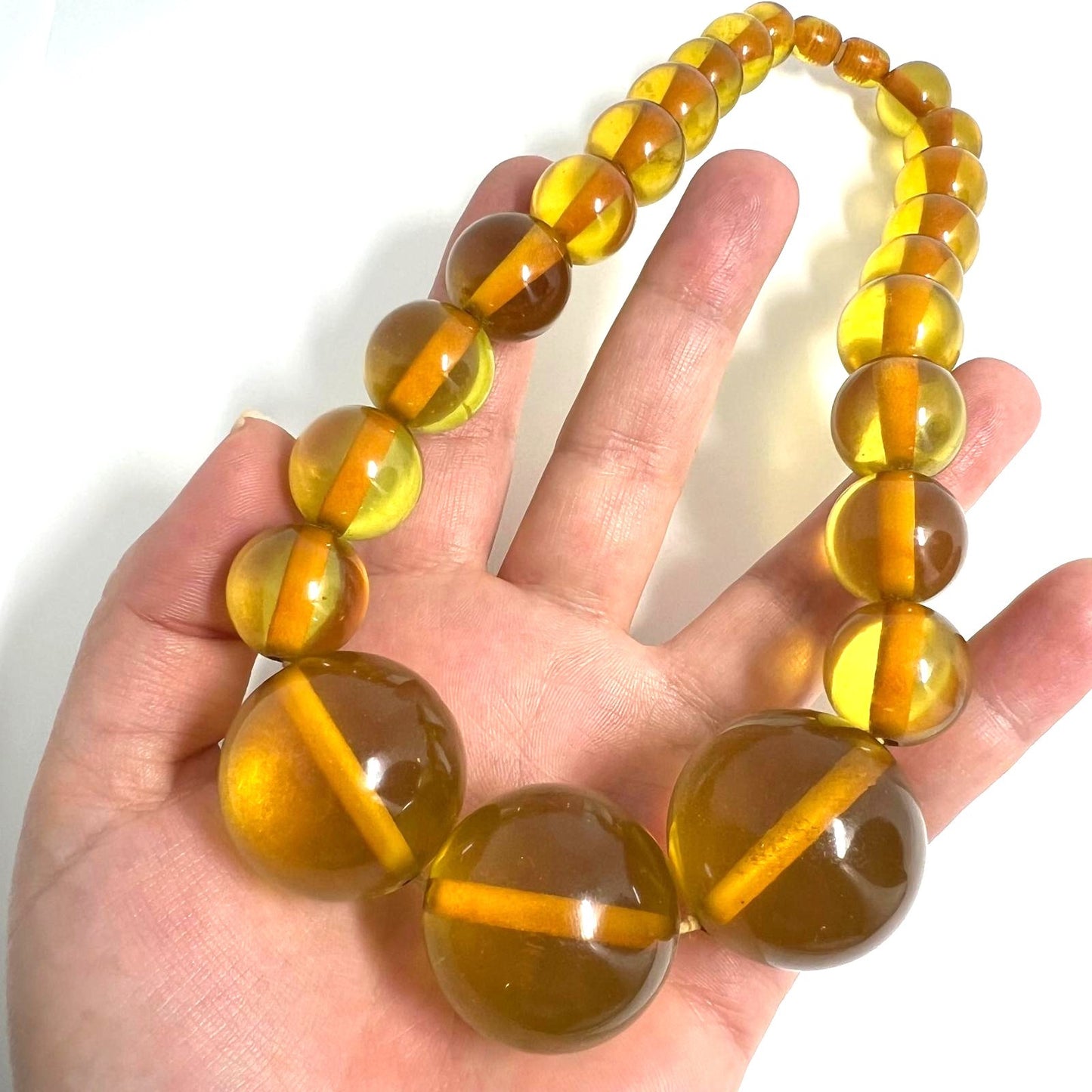 Seltene Vintage Bernstein-Kette