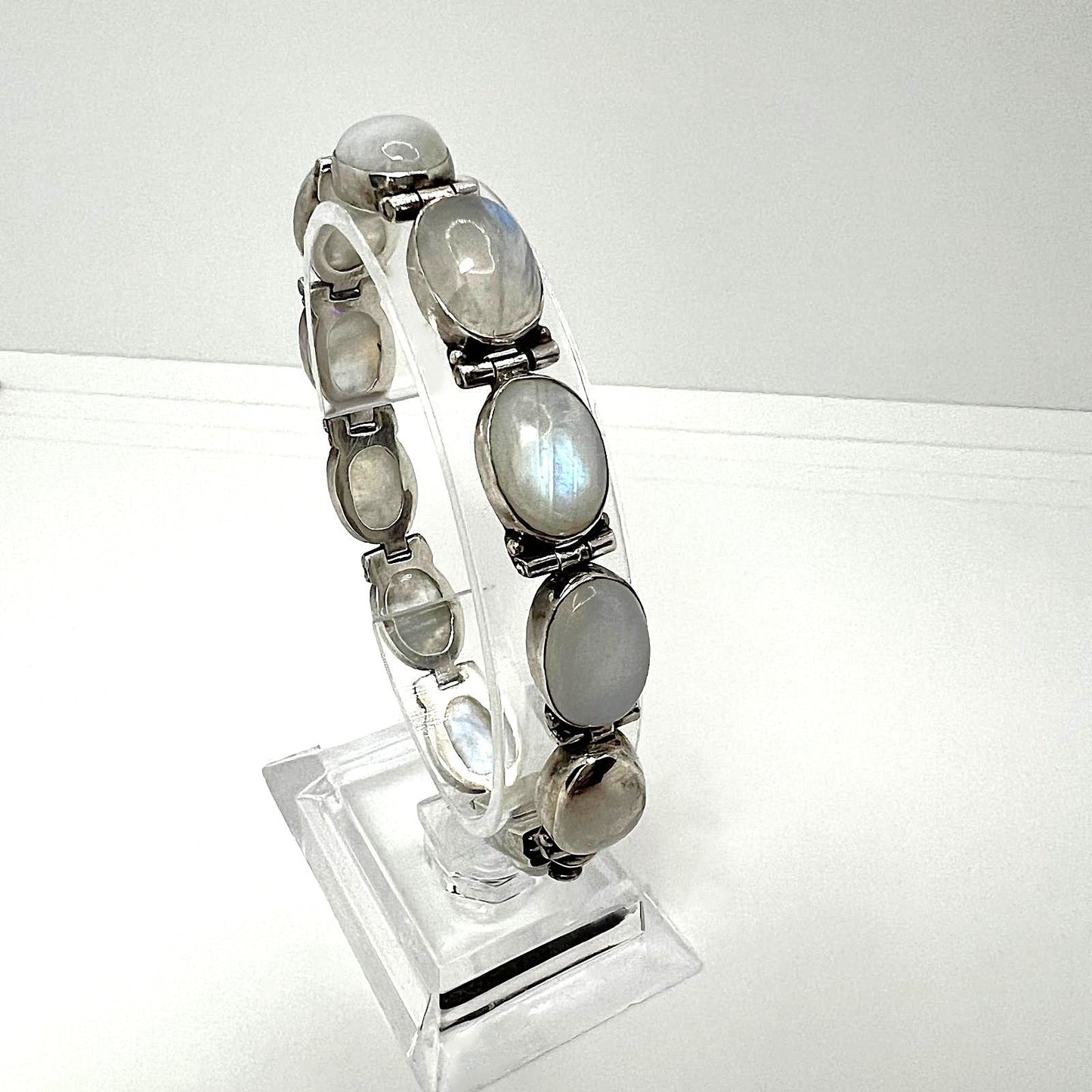 925 Silber Armband Vintage Mondstein
