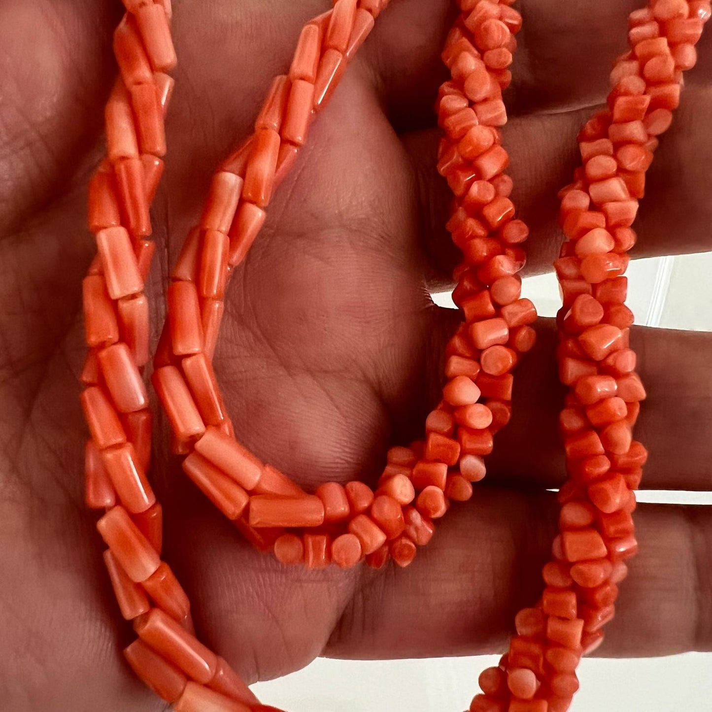 Korallen Schmuck Set