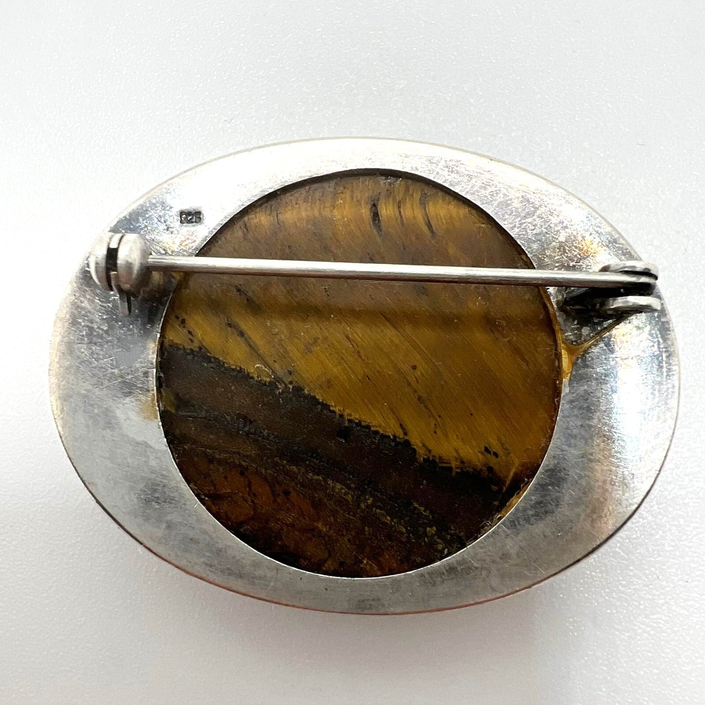 Vintage 925 Silber Brosche
