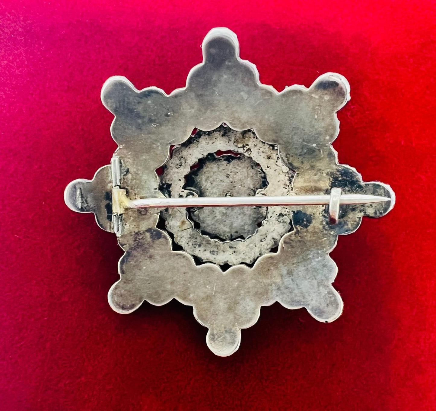 böhmische Granat Brosche