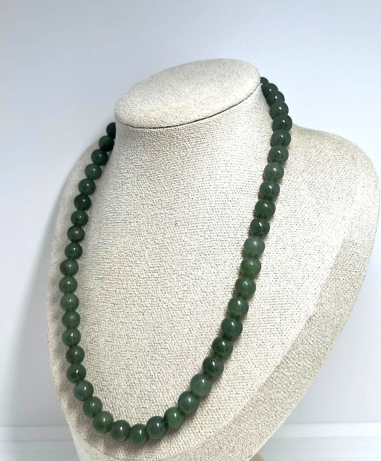 Vintage Jade Perlen Collier