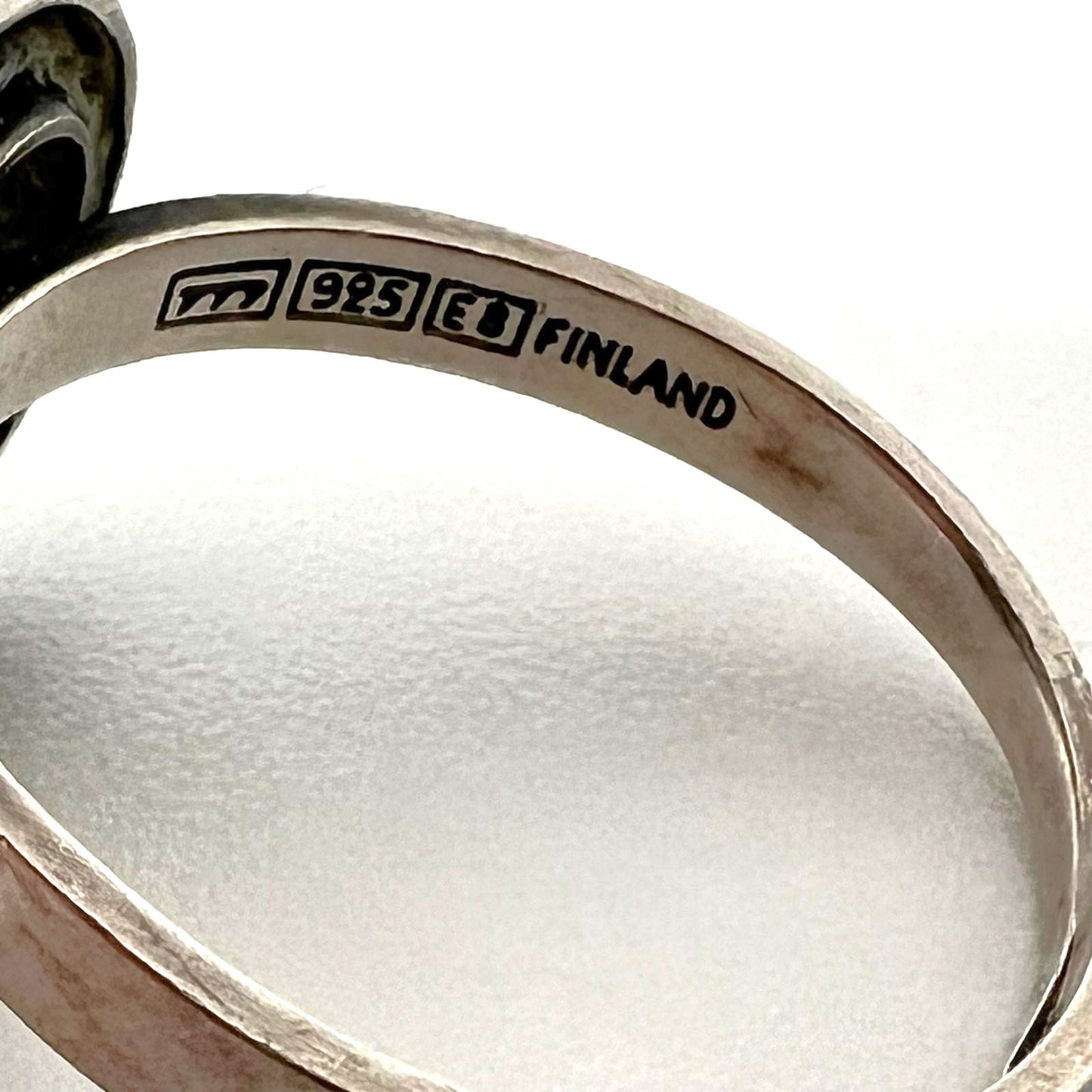 Finnischer Modernist 925 Silberring