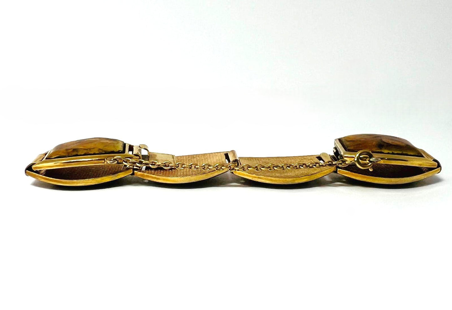 Vintage Panel-Armband vergoldet