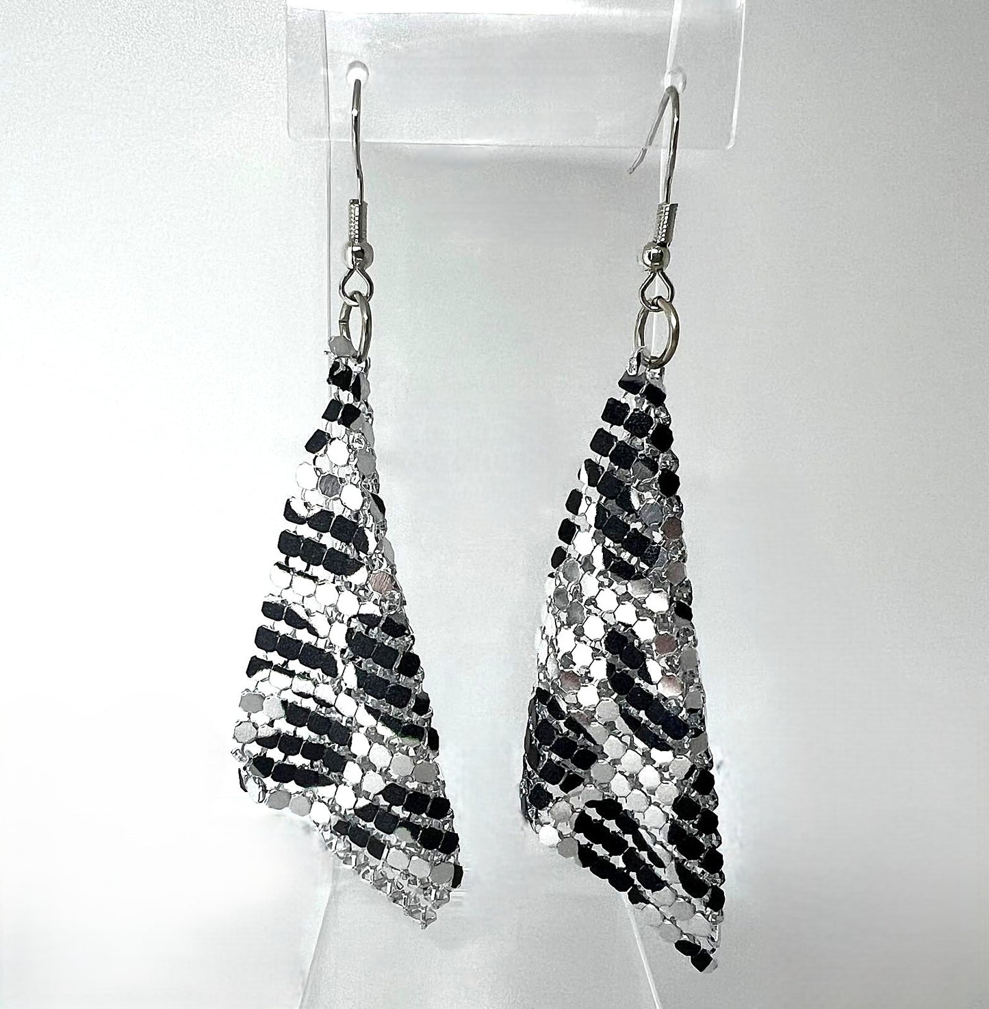 Silber Leo Mesh Ohrringe