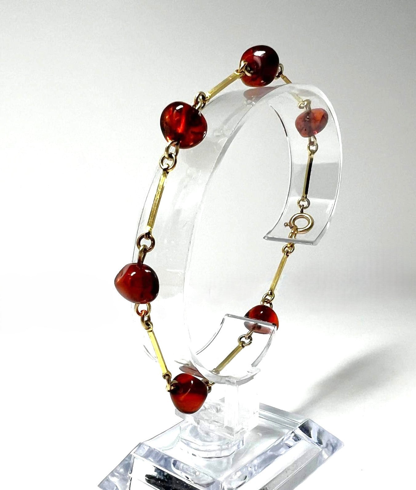 Minimalistisches Vintage Bernstein Armband