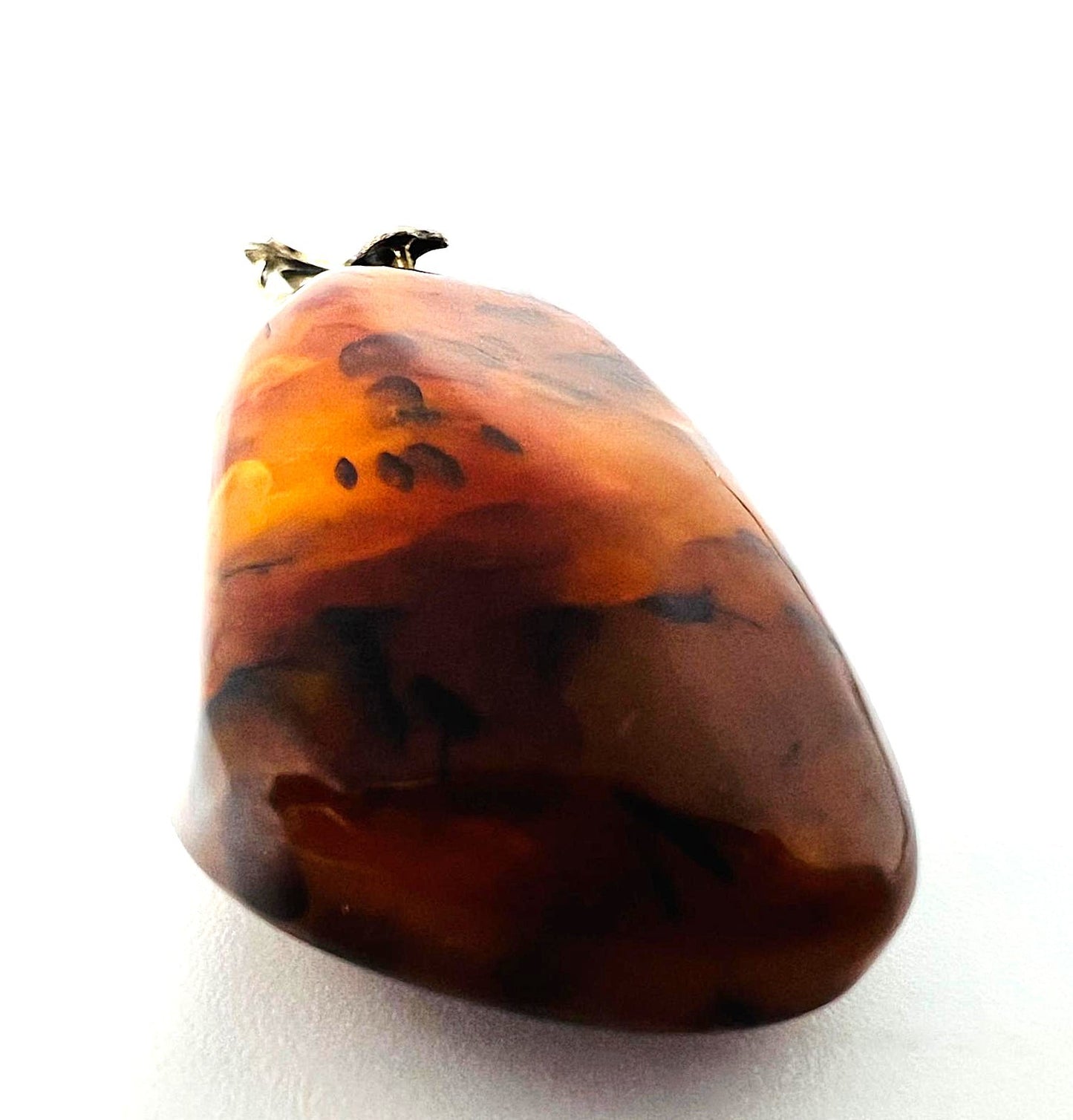 Bernstein Anhänger 835 Silber