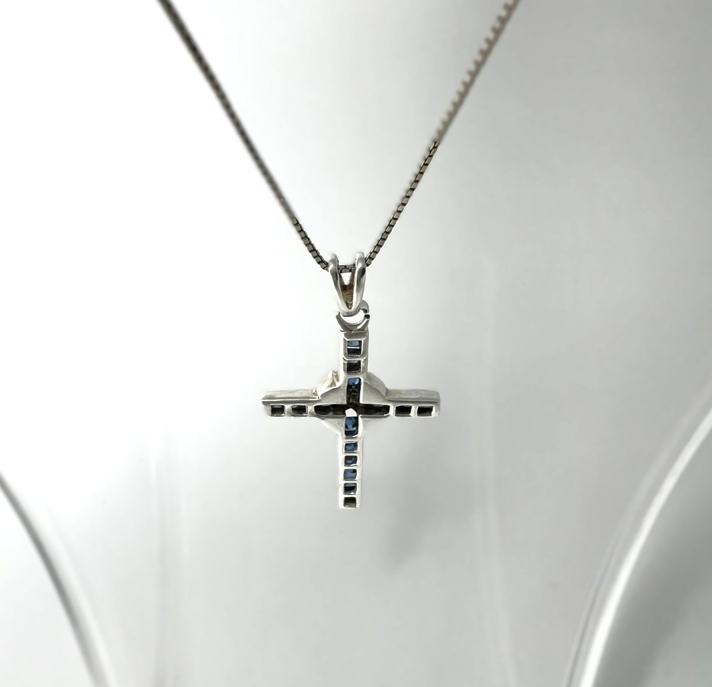 925 Silberkette mit Kreuzanhänger