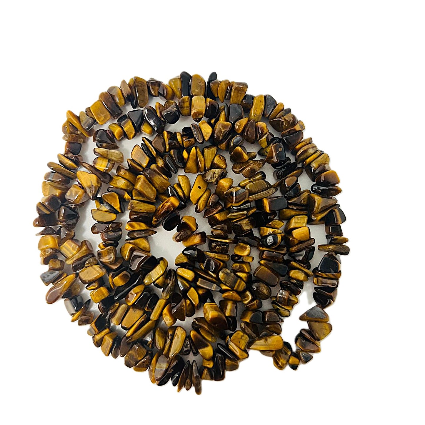 Lange Tigerauge Splitterkette