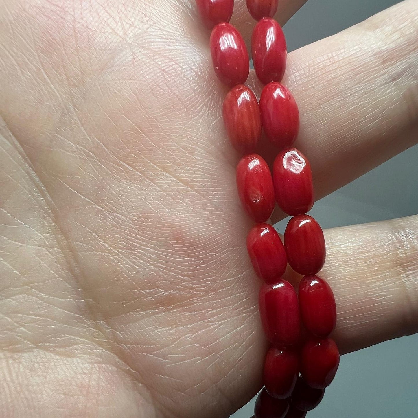 Vintage Mittelmeer-Korallenkette