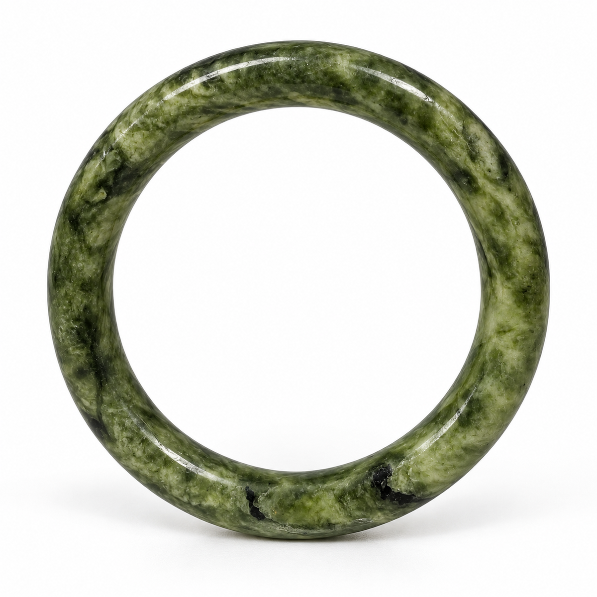 Grüner Jade-Armreif