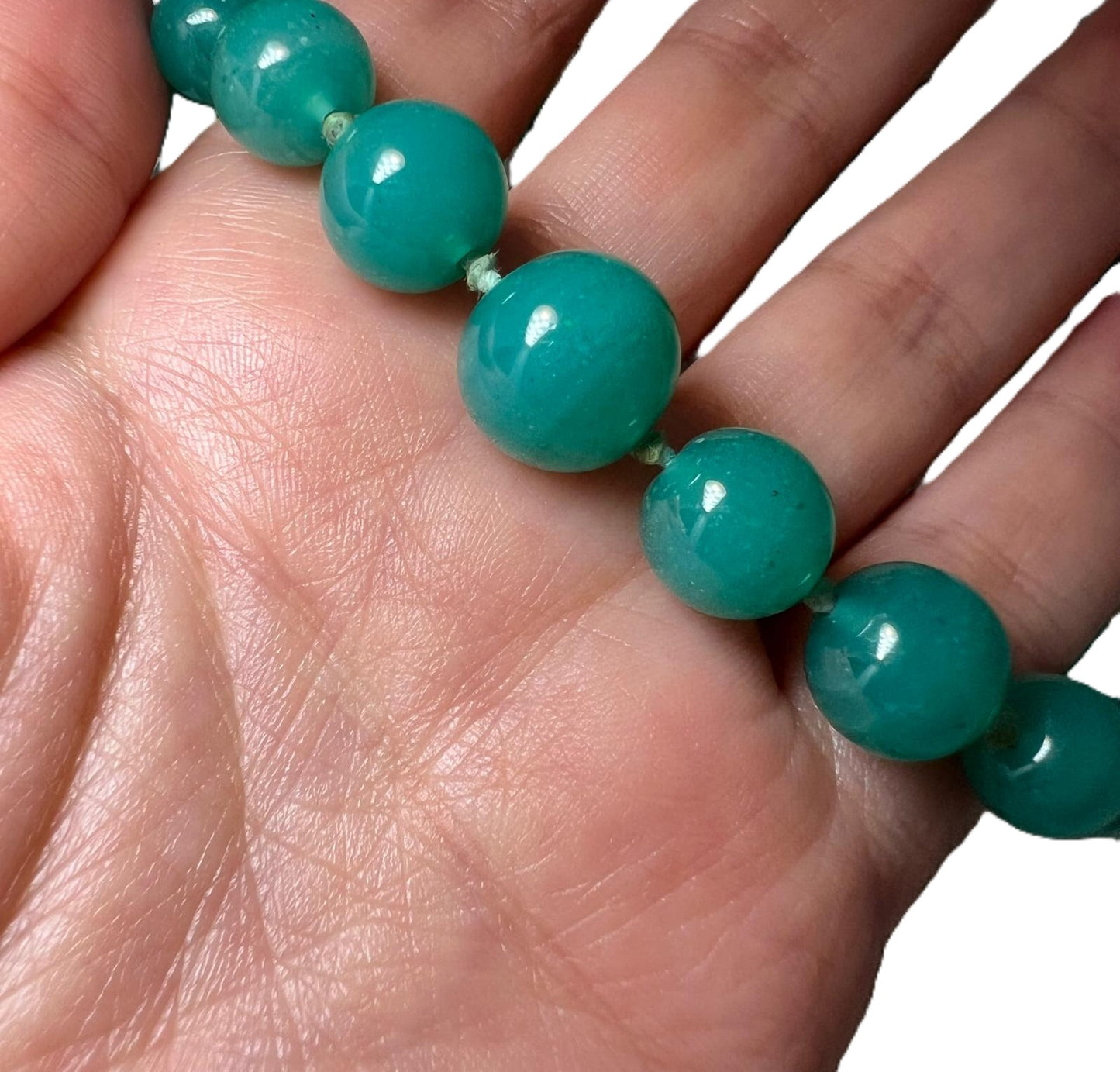 Vintage Aventurin Perlenkette