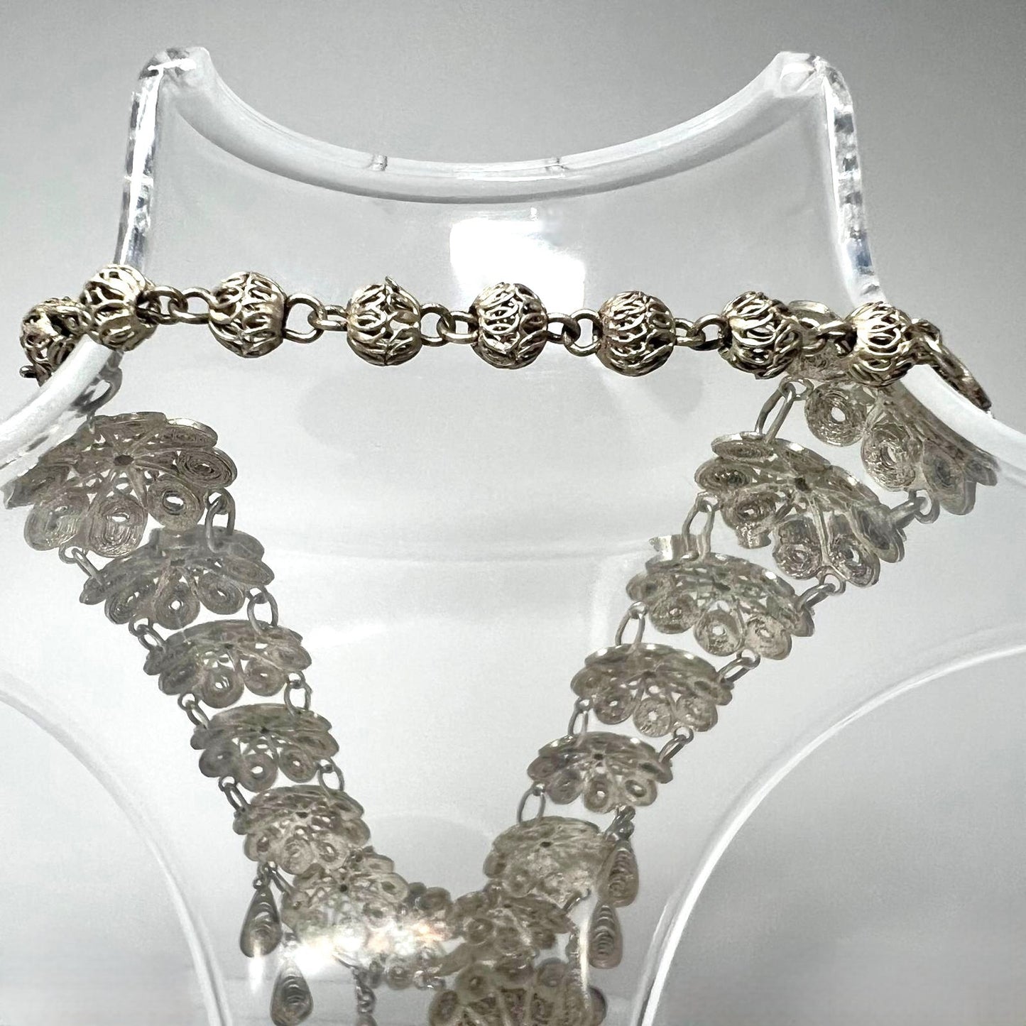 Antikes filigranes Silber-Collier