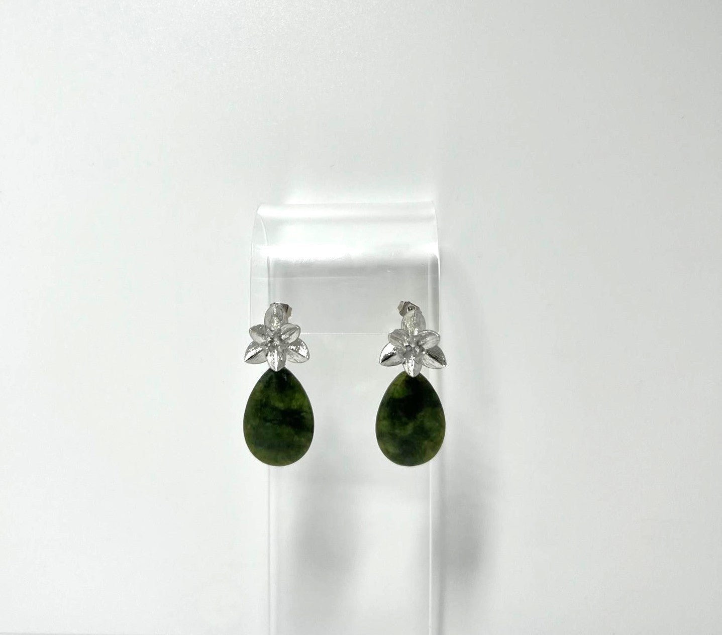 Vintage Designer Jade Tropfenohrringe